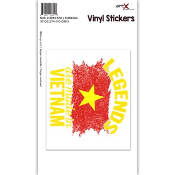 Legends are Made in Vietnam : Gift Sticker Flag Vietnamese Expat Country