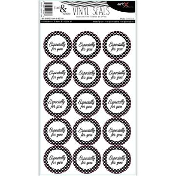 Especially for You : Sticker Sheet Black White Gift Present Special Scrapbook Planner
