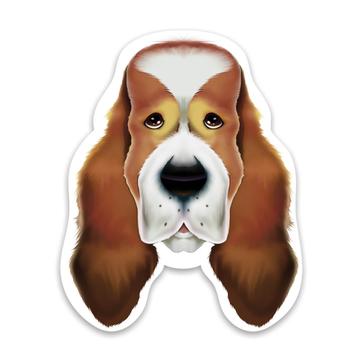 Basset Hound Dad : Gift Sticker Dog Father Cute Pet Animal