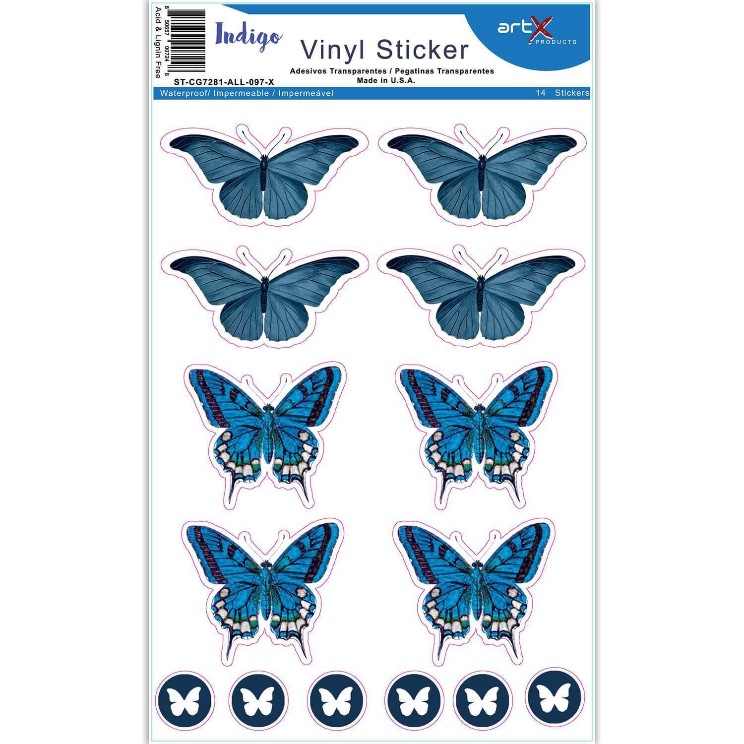 Blue Foam Scrapbooking Stickers