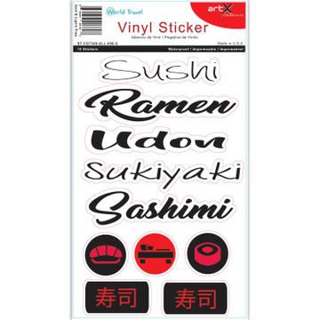 Japanese Foods : Japan Sushi Ramen Udon Sticker Sheet Planner Scrapbook Vinyl