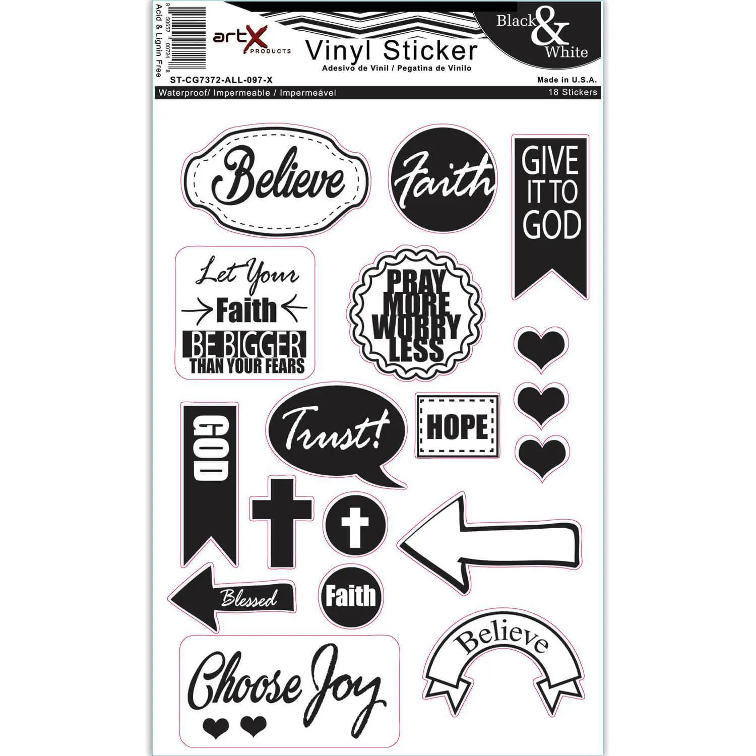 Cross Stickers, Religious Stickers, Christian Stickers