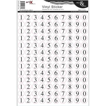 Numbers : Sticker Sheet Planner ABC Party Wedding Birthday Signage