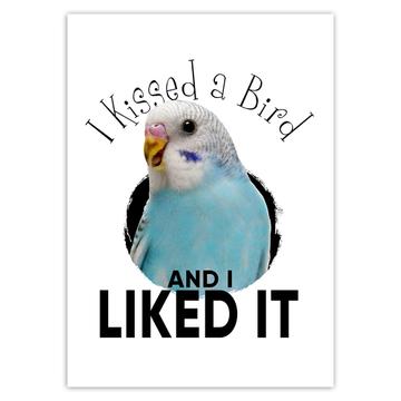 I Kissed a Bird and I Liked it : Gift Sticker Parakeet Cute Funny