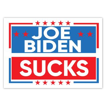 Joe Biden Sucks : Gift Sticker Trump Anti Biden Republican Funny