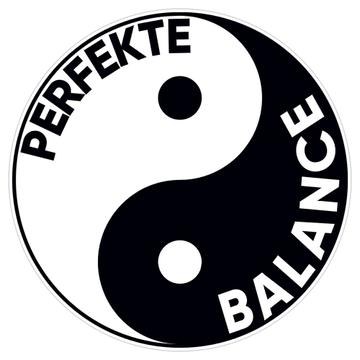 Perfekte Balance : Gift Sticker Anti Stress Yin And Yang Picture Relaxing Pilates Yoga Art