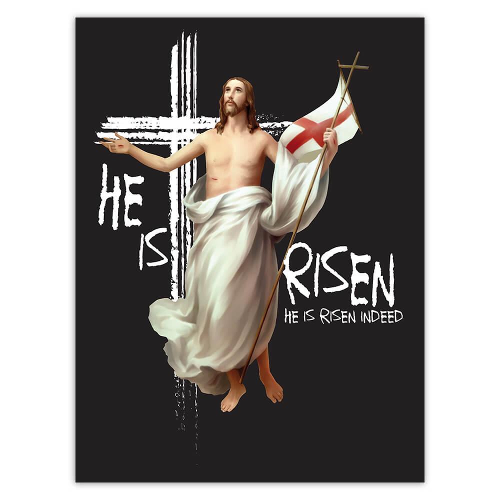 Gift Sticker : He Is Risen Indeed Jesus Resurrection For Easter ...
