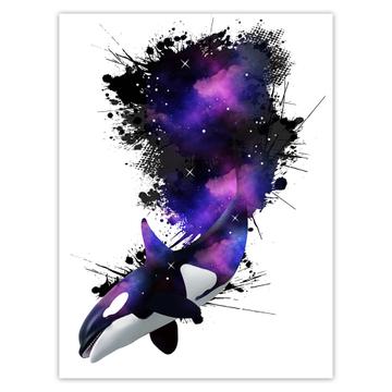 Killer Whale : Gift Sticker Cool Wall Decor For Teens Teenager Orca Water Animal Cosmos