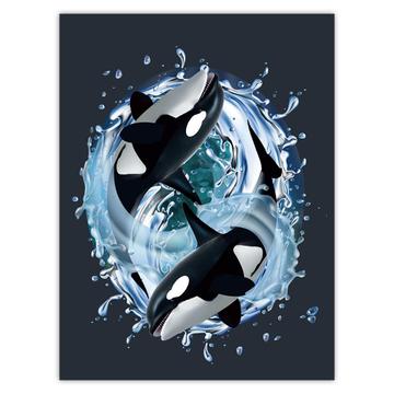 Killer Whales Ocean Animals : Gift Sticker Sharks Graphics Room Decor For Teens Kids