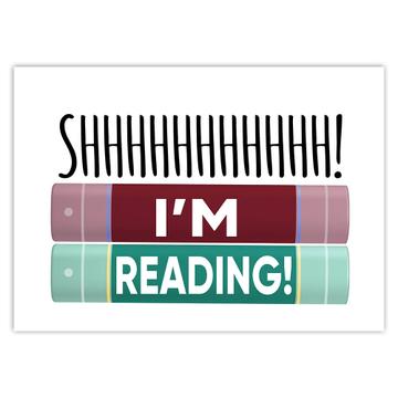 I Am Reading : Gift Sticker For Book Lover Reader Coworker Birthday Friendship Father