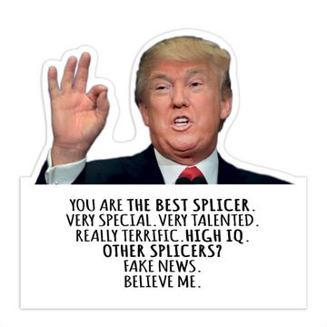 Splicer Donald Trump : Gift Sticker American Humor Funny Art Print Poster Fake News