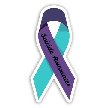 Suicide Awareness Ribbon : Gift Sticker Mental Health Matters For Survivor Warrior