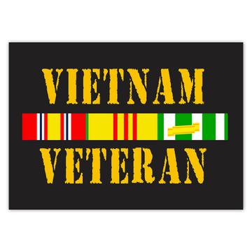 Vietnam Veteran For Father Grandpa : Gift Sticker In Memory Soldier Defender War Fighter