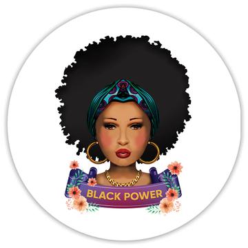 Black Power : Gift Sticker African American Pride Girl Magic Hair Queen USA Best Friend