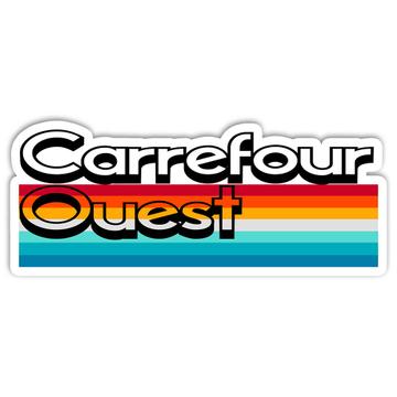 Haiti Carrefour Ouest Sign : Gift Sticker Haitian Rainbow Stripes Home Decor Art Print