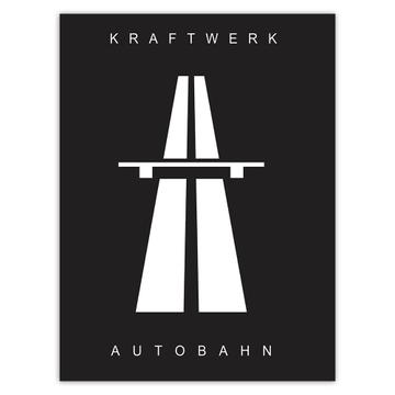 Autobahn Kraftwerk : Gift Sticker German Highway No Speed Limit Garage Decor Cars Art