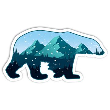 Polar Bear Alaska : Gift Sticker Winter Wild Animal Protection Wildlife Lover Wall Decor