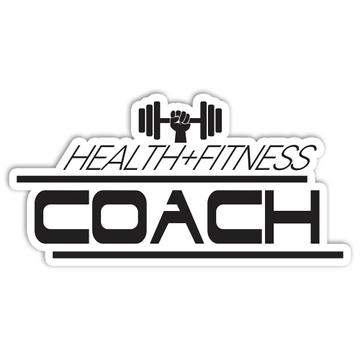 For Health Fitness Coach : Gift Sticker Personal Trainer Gym Sport Weightlifting Profession