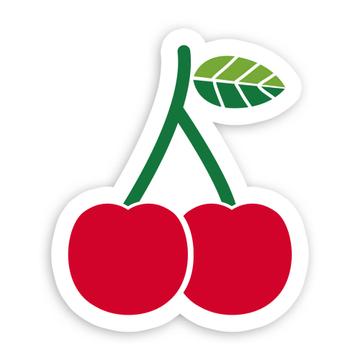 Cherry Cherries : Gift Sticker Cute Fruits Berries Berry Best Friend Kitchen Wall Decor