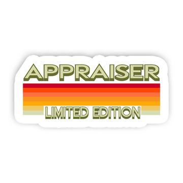 For Best Real Estate Appraiser : Gift Sticker Cute Art Print Wall Decor Friend Stripes