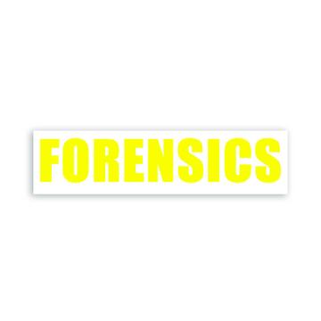 Forensics Art Print : Gift Sticker For Forensic Scientist Crime Scene Investigator Criminologist