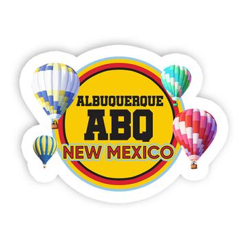 New Mexico Hot Air Balloons : Gift Sticker Albuquerque Adventurer Wall Poster Ballooning