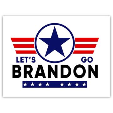 Lets Go Brandon : Gift Sticker Humor Funny Meme Viral USA Trump Supporter