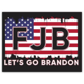 Lets Go Brandon FJB : Gift Sticker F**ck Joe Biden Viral Meme Trump Supporter USA