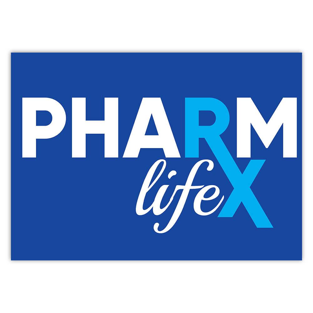 For Pharmacist : Gift Sticker Art Print Pharmacy Life X Medical School Tech Graduation Love
