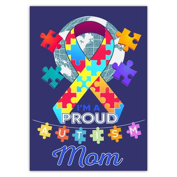 Autism Mom Mother : Gift Sticker Proud Awareness Month Family Protection Support
