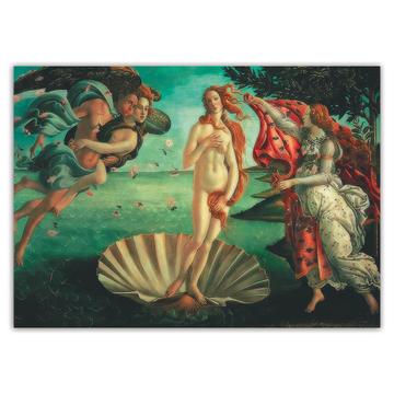Birth of Venus Sandro Botticelli Mithology : Gift Sticker Famous Oil Painting Art Artist Painter
