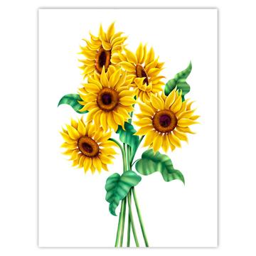 Sunflower Bouquet : Gift Sticker Flowers Floral Female Spring Southern Graphic