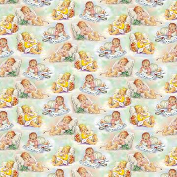 Sweet Babies Pattern : Gift 12" X 12" Decal Vinyl Sticker Sheet For Baby Shower Newborn First Birthday Nursery Decor Cute