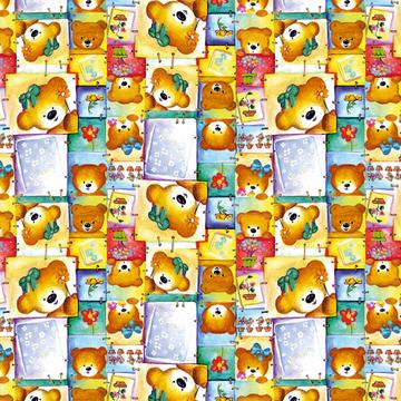 Teddy Bear Bears Pattern : Gift 12" X 12" Decal Vinyl Sticker Sheet For Baby Kid Room Decor Birthday Nursery Cute Sweet