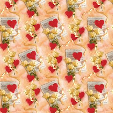 Roses Hearts : Gift 12" X 12" Decal Vinyl Sticker Sheet Pattern Valentine Engagement Musical Notes Tulle Pattern Love Bow Flower