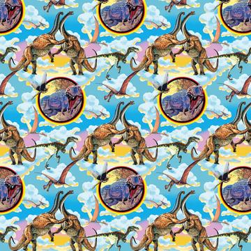 Dinosaurs Pattern : Gift 12" X 12" Decal Vinyl Sticker Sheet Dino Dinosaur Lover Teen Kid Jurassic Park Party Decor Boy