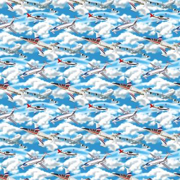 Airplane Planes : Gift 12" X 12" Decal Vinyl Sticker Sheet Pattern For Pilot Fighter Him Father Dad Skies Clouds Kids Boy Birthday