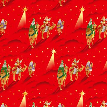 Three Kings For Christmas Greetings : Gift 12" X 12" Decal Vinyl Sticker Sheet Pattern Magi Nativity Wise Men Celebration Christian