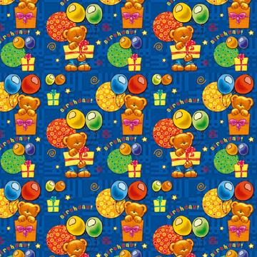Teddy Bear Balloons Presents : Gift 12" X 12" Decal Vinyl Sticker Sheet Pattern Kids Birthday Sweet Child Party Decor Cute
