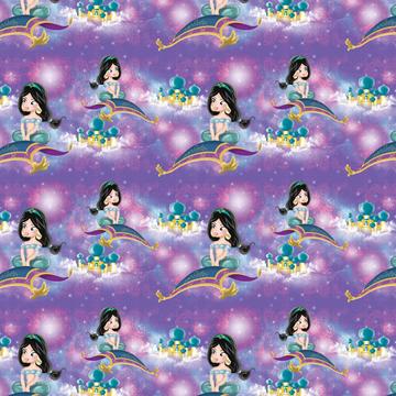 Flying Carpet : Gift 12" X 12" Decal Vinyl Sticker Sheet Pattern Aladdin Princess Jasmine Damask Pattern Fairytale Wall Decor