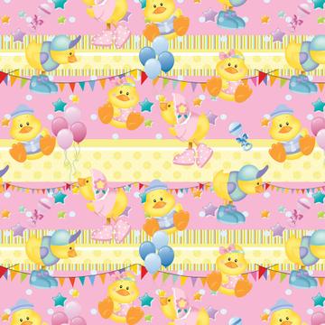 Baby Ducks : Gift 12" X 12" Decal Vinyl Sticker Sheet Pattern Shower Chicks Announcement Pattern Newborn Rattle Stripes Kids