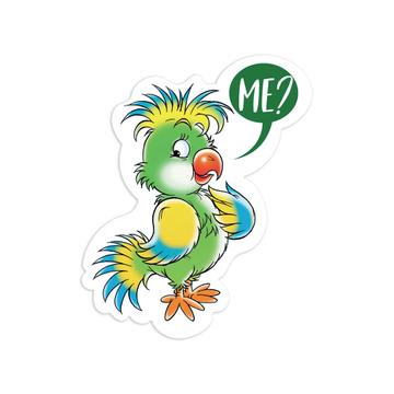 Parrot Graphic Me : Gift Sticker Bird Nature Drawing Animal Cute