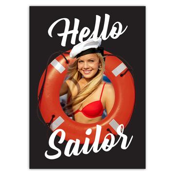 Sexy Woman Sailing Boat : Gift Sticker Erotica Erotic Pin Up Girl Hot