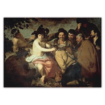 Diego Velazquez Triumph of Bacchus : Gift Sticker Famous Oil Painting Art Artist Painter