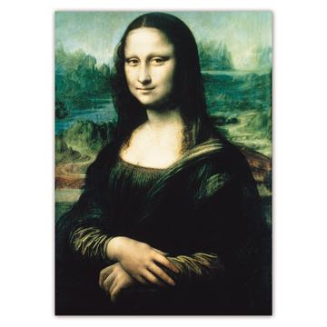 Da Vinci Mona Lisa : Gift Sticker Famous Oil Painting Art Artist Painter