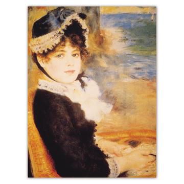 By the Seashore Renoir : Gift Sticker Famous Oil Painting Art Artist Painter