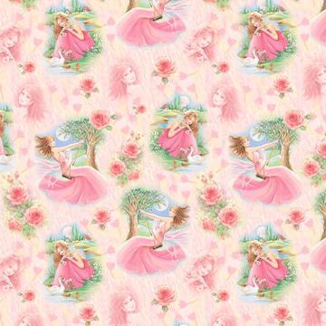 Fairytale Princess : Gift 12" X 12" Decal Vinyl Sticker Sheet Pattern For Sweet Fifteen Sixteen Girl Art Roses Room Decor