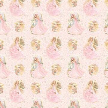 For Sweet Sixteen Fifteen : Gift 12" X 12" Decal Vinyl Sticker Sheet Pattern Girl Princess Vintage Dress Art Print Flowers Party