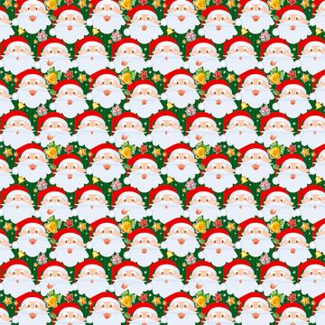Singing Santas Santa Claus Pattern : Gift 12" X 12" Decal Vinyl Sticker Sheet Christmas Greetings New Year Funny Kids Face