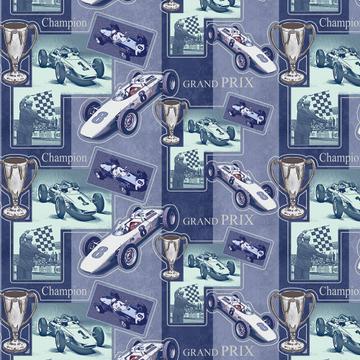 Vintage Racing Car : Gift 12" X 12" Decal Vinyl Sticker Sheet Pattern Grand Prix Champion Rally Retro For Grandpa Father